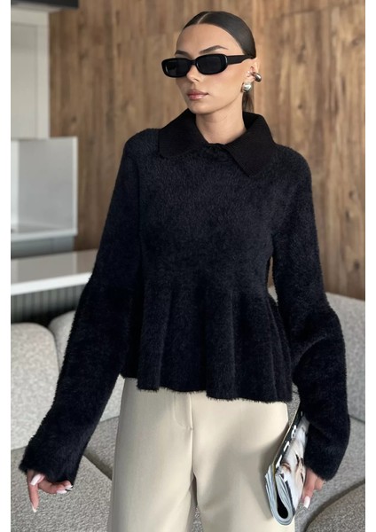 Gömlek Yaka Şardonlu Triko Bluz (S,m,l,xl Uyumludur) P-00018190 fiyatları