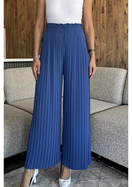 Kadın Pileli Bol Paça Pantolon P-00018032 fiyatları