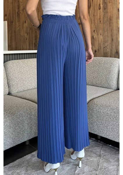 Kadın Pileli Bol Paça Pantolon P-00018032 modelleri