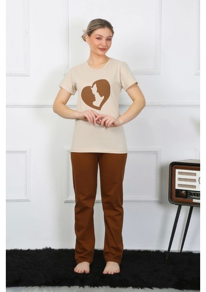Moda Kısa Kol Penye Pijama Takımı indirimleri
