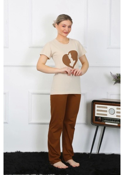 Moda Kısa Kol Penye Pijama Takımı