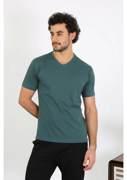 Moda Erkek Penye Petrol Rengi 3'lü Pijama Takımı indirimleri