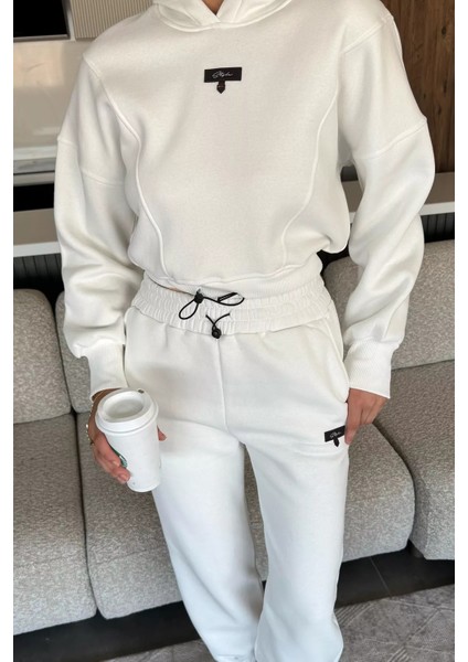 Kadın Üç Iplik Şardonlu Kapüşonlu Eşofman Takımı P-00018045 modelleri