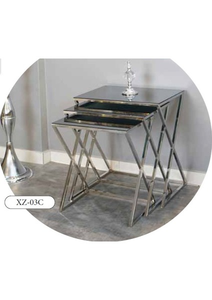 Mim Füme - Gümüş x Zigon Sehpa