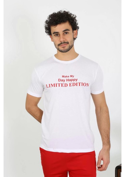 Moda Erkek Kısa Kol Penye Beyaz Pijama Takımı modelleri