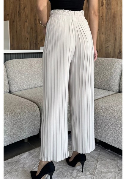 Kadın Pileli Bol Paça Pantolon P-00018032 modelleri