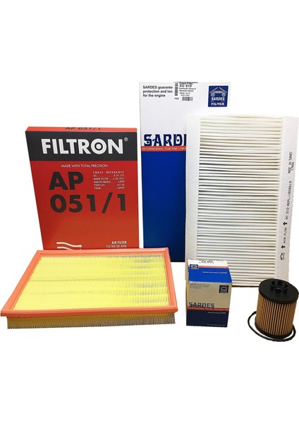 Opel Corsa C 1.2 16V Filtre Bakım Seti (2002-2005)