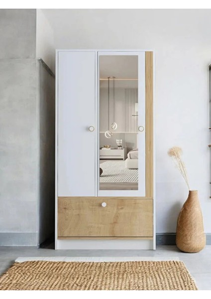 Malibu Aynalı Gardırop | Elbise Dolabı