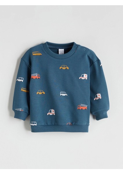 Lcw Baby Petrol Baskılı Erkek Bebek Sweatshirt ve Eşofman Alt 2'li Takım fiyatları