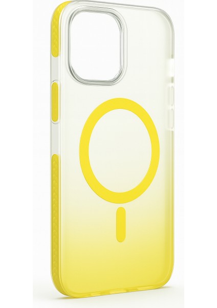 iPhone 11 Grace Sarı Renk Geçişli Magsafeli Koruyucu Kılıf