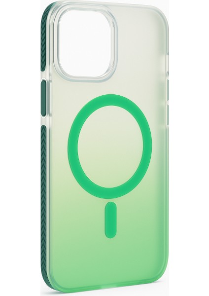 iPhone 11 Grace Yeşil Renk Geçişli Koruyucu Magsafeli Kılıf
