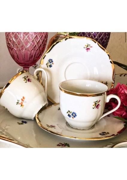 Esterhomedecor 6 Kişilik Çekoslovak Porselen Kahve Fincan Takımı fiyatları