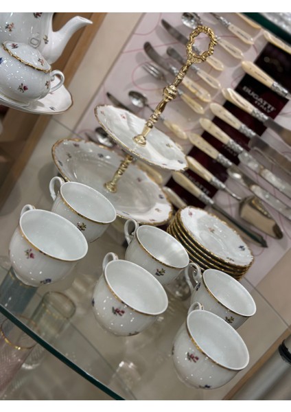 Esterhomedecor 6 Kişilik Çekoslovak Porselen Kahve Fincan Takımı fırsatları