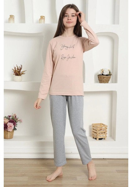 Moda Kız Çocuk Penye Pijama Takım