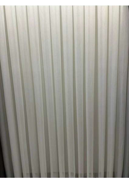 Nivemeshome Meva Altın Çizgili 1/3 Sık Pileli Tül Perde Apm fırsatları