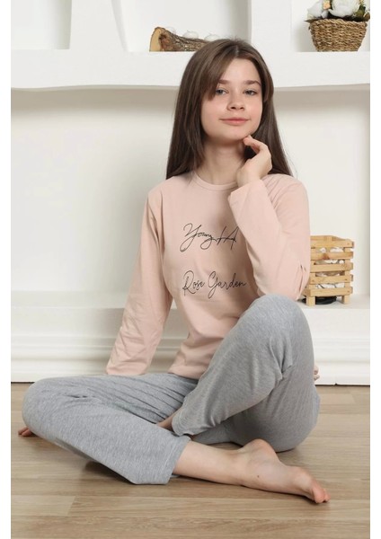 Moda Kız Çocuk Penye Pijama Takım