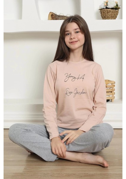 Moda Kız Çocuk Penye Pijama Takım