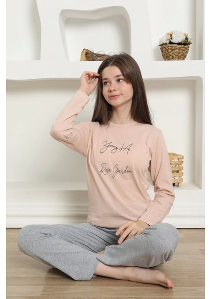 Moda Kız Çocuk Penye Pijama Takım