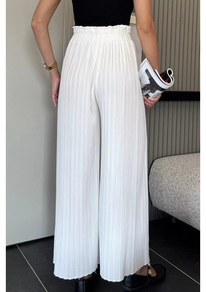 Kadın Pileli Bol Paça Pantolon P-00018032 modelleri