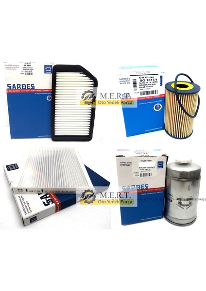 Hyundai I30 1.6 Crdi Dizel Filtre Bakım Seti (2012-2015)