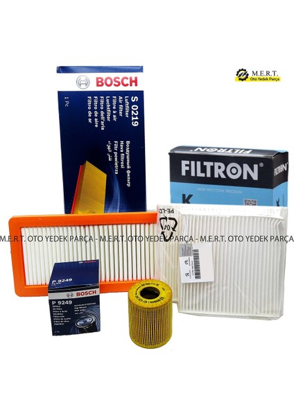 Peugeot 207 1.6 Thp Benzinli Filtre Bakım Seti 150HP