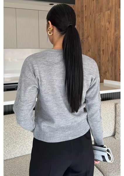 Kadın Fermuarlı Triko Hırka (S-M-L Uyumludur) P-00018060 modelleri