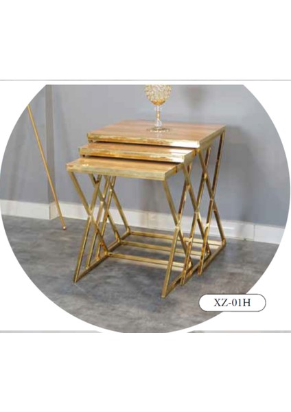 Mim Ceviz - Gold x Zigon Sehpa