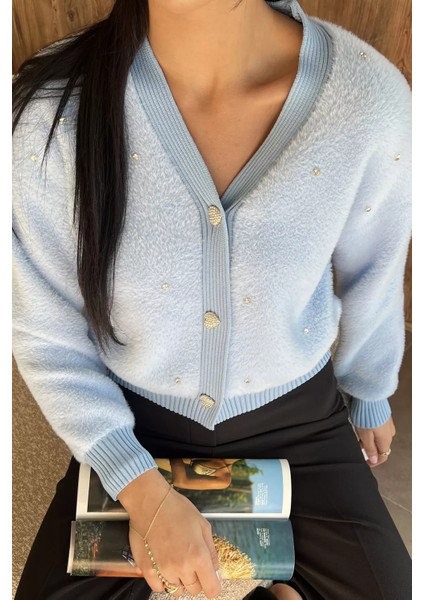 Kadın Taşlı Yumoş Triko Ceket (S-M-L-Xl Beden Uyumludur.) P-00018052 fiyatları