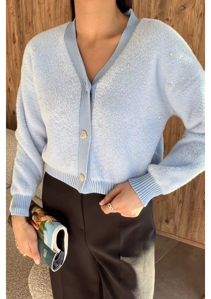 Kadın Taşlı Yumoş Triko Ceket (S-M-L-Xl Beden Uyumludur.) P-00018052 modelleri