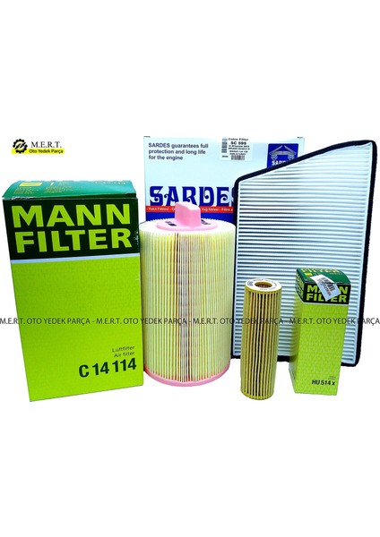 C203 Mercedes Clc 160 Filtre Bakım Seti (2009-2012)