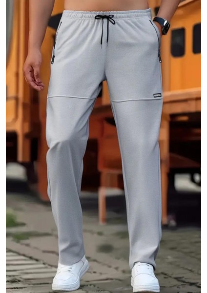 Progress Fermuar Detaylı Erkek Running Koşu Egzersiz Spor Salonu Eşofman Altı