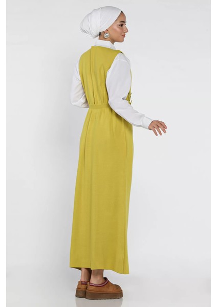 Gül Figürlü Triko Elbise Gömlek Tesettür Ikili Takım P-00018381 fırsatları