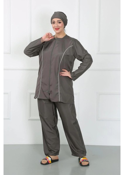 Moda Büyük Beden Tesettür Büyük Mayo Füme indirimleri