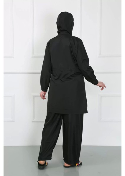 Moda Büyük Beden Tesettür Mayo Siyah fırsatları