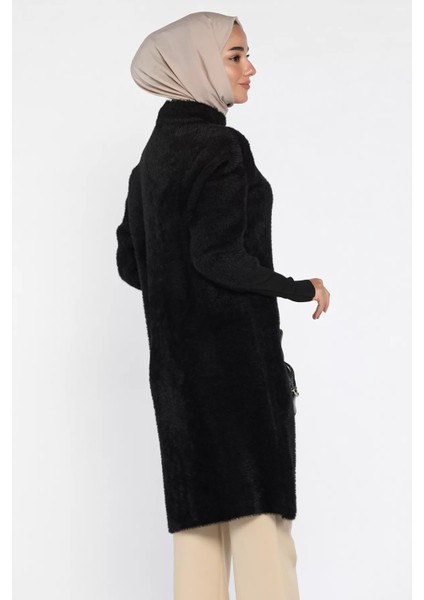 Gold Düğmeli Tesettür Yumoş Triko Hırka P-00018377 fırsatları