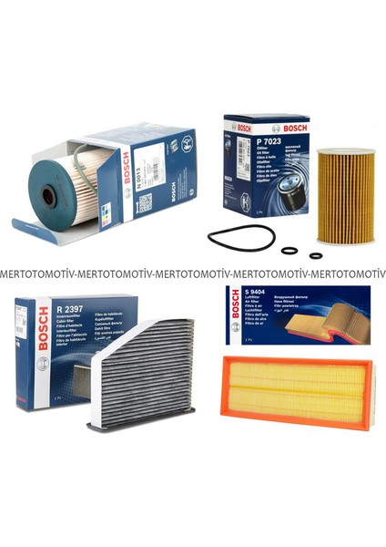 Vw Golf 6 1.6 Tdı Bosch Filtre Bakım Seti (2008-2012) Cay