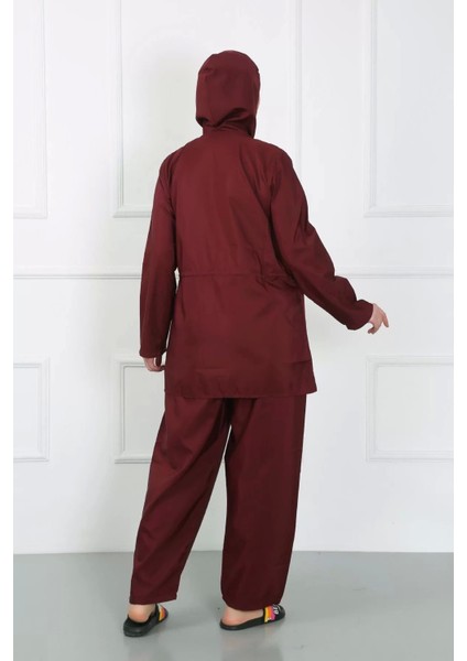 Moda Büyük Beden Tesettür Büyük Mayo Bordo indirimleri