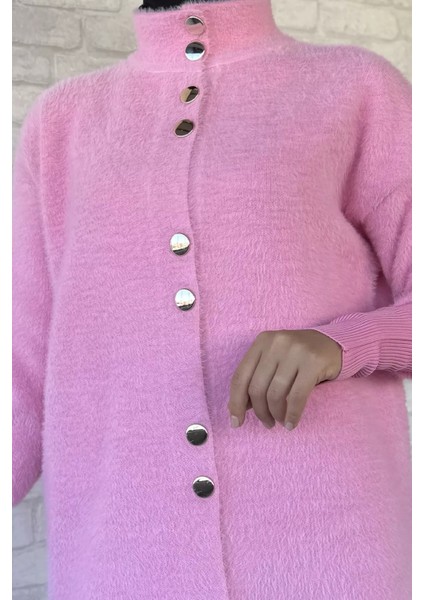 Gold Düğmeli Tesettür Yumoş Triko Hırka P-00018377 fırsatları