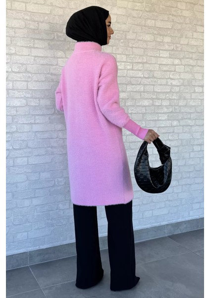 Gold Düğmeli Tesettür Yumoş Triko Hırka P-00018377 indirimleri