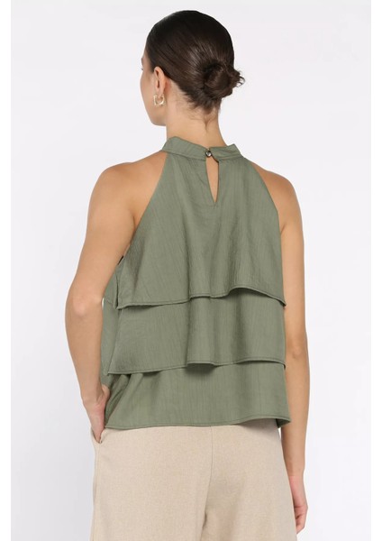 Kadın Sıfır Kol Kat Kat Bluz P-00018036 modelleri