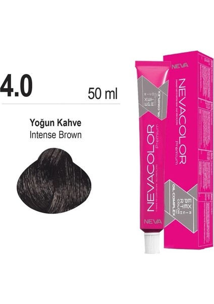 color Saç Boyası 4.0 Yoğun Kahve