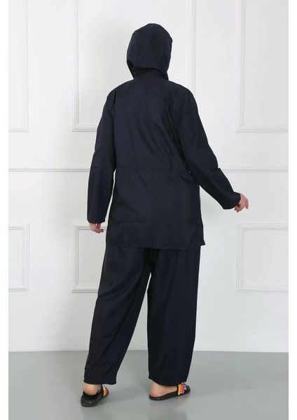 Moda Büyük Beden Tesettür Büyük Mayo Lacivert fırsatları