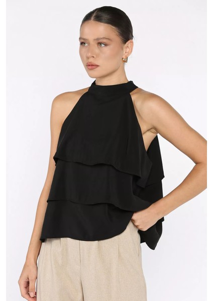 Sıfır Kol Kat Kat Kadın Bluz P-00018037