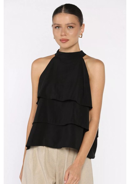 Sıfır Kol Kat Kat Kadın Bluz P-00018037 fiyatları