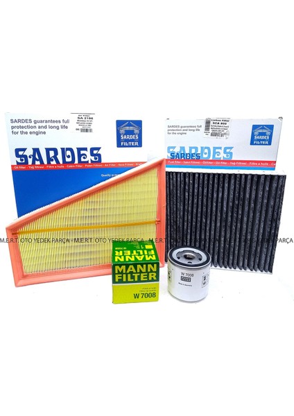 Ford Mondeo 1.6 Benzinli Filtre Bakım Seti (2011-2014) 160HP