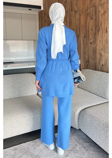 Papatya Aplikeli Tunik Pantolon Triko Tesettür Ikili Takım (S,m,l,xl Uyumludur) P-00018184 fırsatları