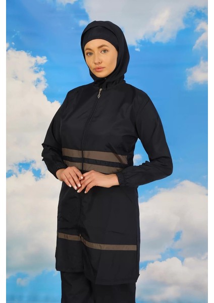 Moda Kadın Tam Tesettür Mayo Lacivert modelleri