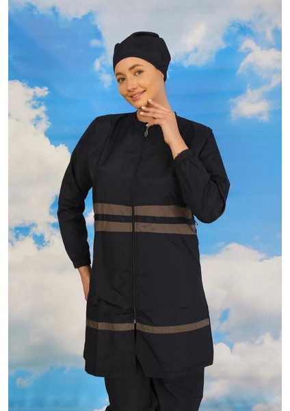 Moda Kadın Tam Tesettür Mayo Lacivert fırsatları