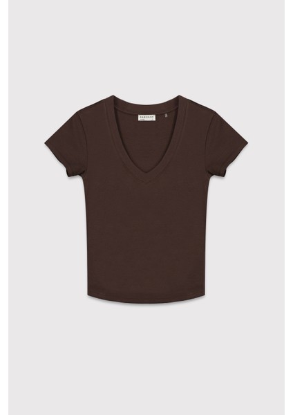 V Yaka Kısa Kol Üst