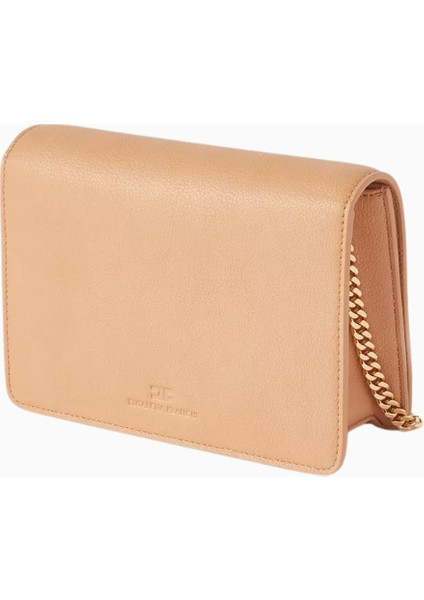 Elısabetta Franchı Altın Zincir Detaylı, Lüks Faux Deri Flap Omuz Çantası modelleri